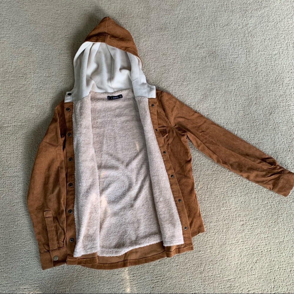 Corduroy Hoodie Shirt